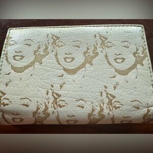 Andy Warhol Marilyn Monroe Wallet. With gold coin purse that snaps in